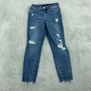 Judy Blue Relaxed Fit Jeans Womens 25 Blue 0290